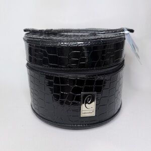 Black Faux leather Caboodles Cosmetic case